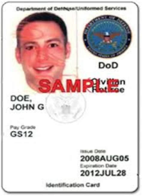 Civilian Dod Id Card
