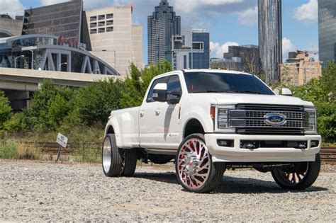 Ford F350 Platinum On 30 Inch Jtx Forged Dually Wheels Jtx Forged