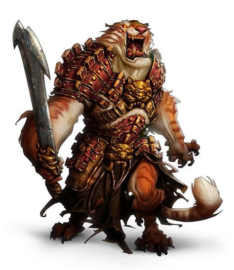 Tiger Warrior Character Design Concept Art Characters