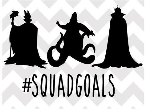 Disney Villains Squad Goals svg Villain svg Disney squad