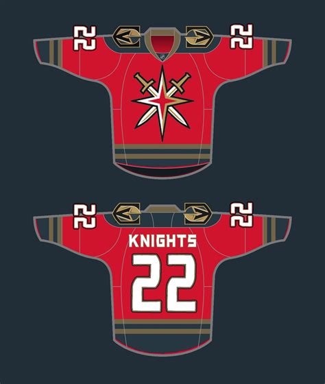 The jersey follows the same structure as the golden knights' current pair. Vegas Golden Knights Jersey Concepts - SinBin.vegas