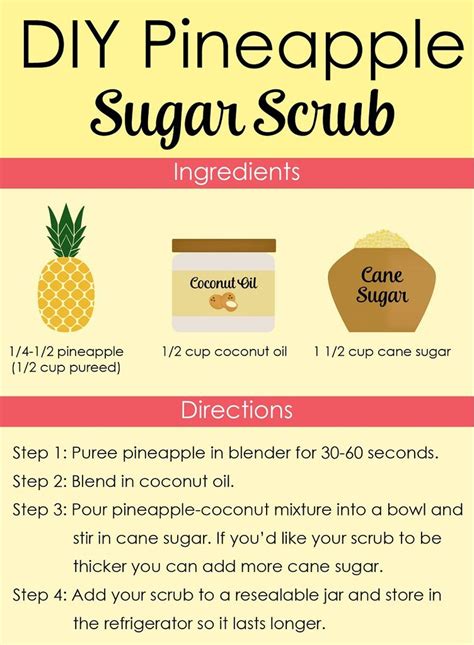 Diy Pineapple Sugar Scrub The Candy Lei