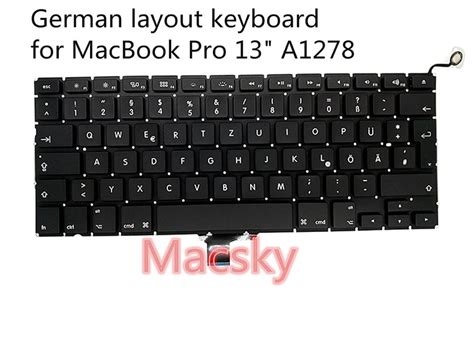 Buy New German Layout Keyboard For Macbook Pro 133