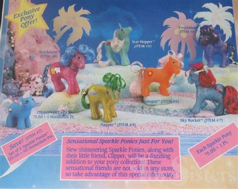 Vintage My Little Pony Sparkle Pony Star Hopper Toy Sisters