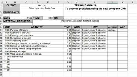 Training Session Planning Worksheet Optimus Performance