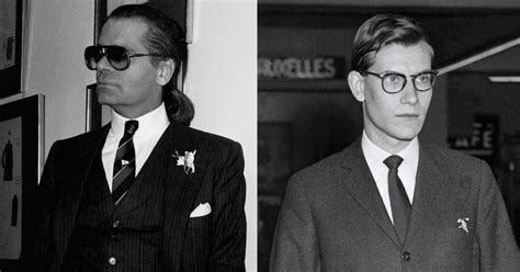 Karl Lagerfeld / Yves Saint Laurent : histoire d'une amitié rivale