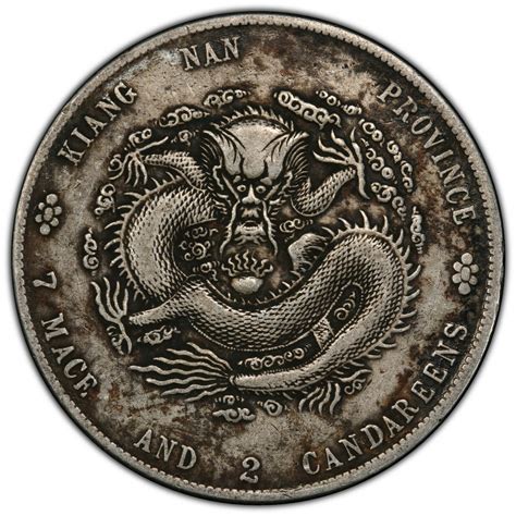 China Kiangnan 1901 1 Dollar Silver Dragon Coin Pcgs Xf Landm 241 Thin