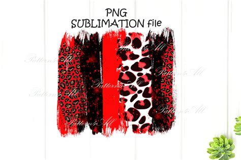 Red And Black Brush Stroke Sublimation Backgroundpng Clipart