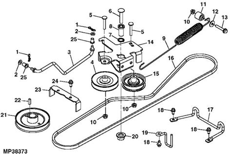 John Deere X324 Mower Deck Parts Diagram