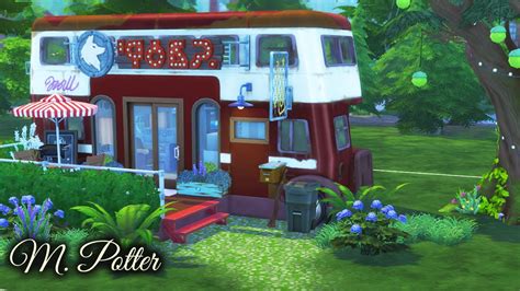 The Sims 4 Converted Bus Home 🚌🤩 No Ccspeed Build Youtube