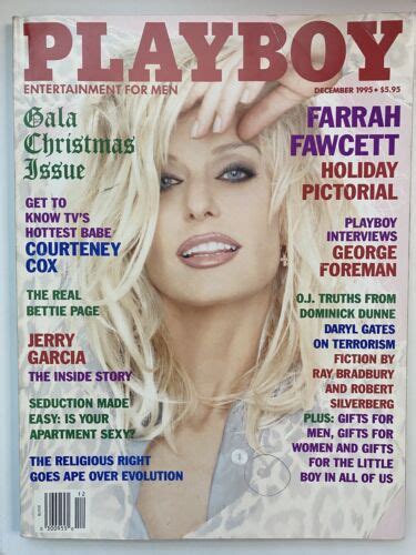 Playboy Magazine December 1995 Farrah Fawcett Gala Christmas Issue