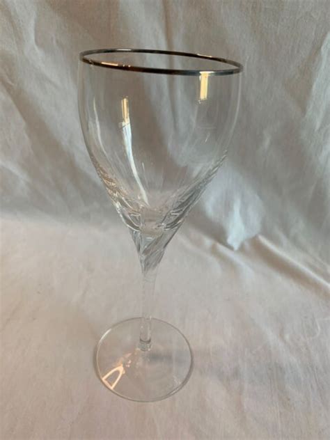 Lenox Encore Wine Glasses Full Lead Crystal Blown Glass Hungary Ebay