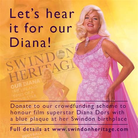 Swindon Heritage Blue Plaque For Diana Dors A Community Crowdfunding