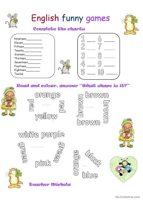 761 Funny English Esl Worksheets Pdf And Doc