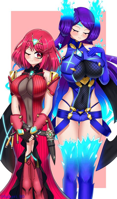 Pyra And Brighid Costume Swap By Lukari On Pixiv R Xenoblade Chronicles
