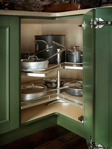 Believe me, even a small corner cabinet can save your kitchen from being cluttered! Kitchen Storage Solutions | Organize Your Kitchen