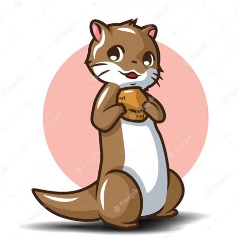 Premium Vector Cute Otter Cartoon Animail Cartoon Concept