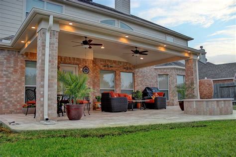 Patio Cover In Cypress Tx Hhi Patio Covers Backyard Covered Patios