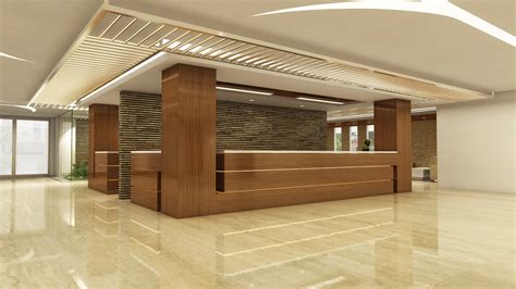 Office Reception Interior Design Chennai India On Behance