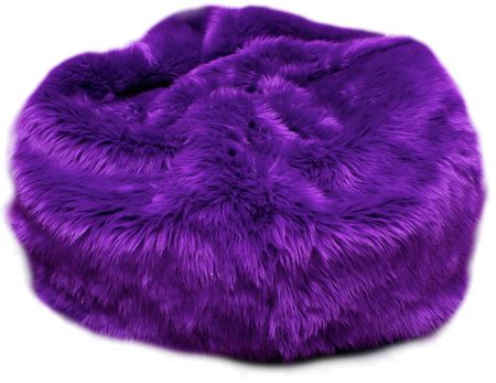 The white noise classic bean bag chair allows your child to hang out with friends in the utmost comfort. FUZZY PURPLE BEANBAG CHAIR!!!