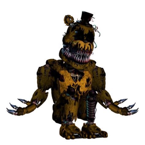 Nightmare Withered Gfreddy By Puplefoxy96 On Deviantart