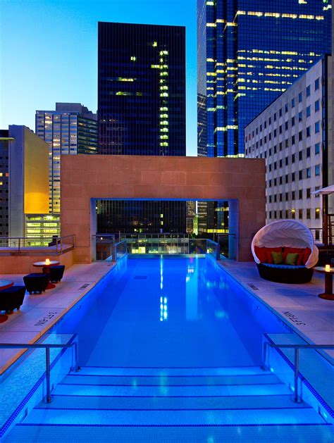 The Joule Cantilevered Pool Over Downtown Dallas