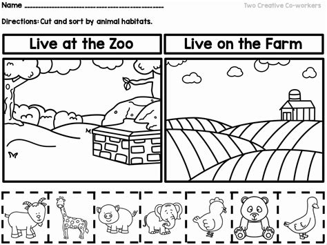 Free Habitat Worksheets Awesome Kindergarten Animal Habitats Printable