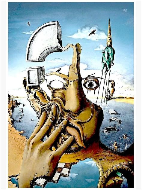 Self Portrait Abstract Salvador Dali Print Poster By Posterbobs In