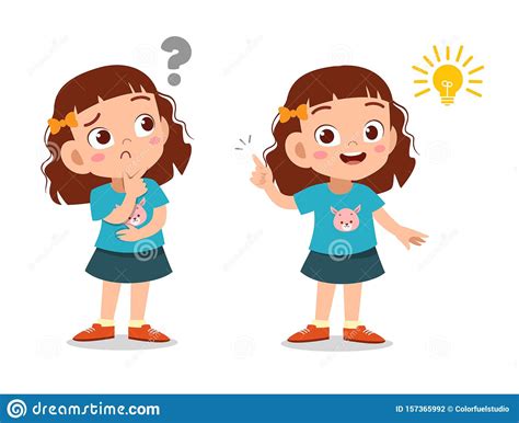 Check spelling or type a new query. Kids Thinking Idea Vector Illustration Stock Illustration ...