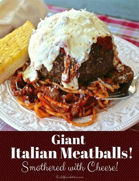 Giant Smothered Italian Meatballs Wildflour S Cottage Kitchen