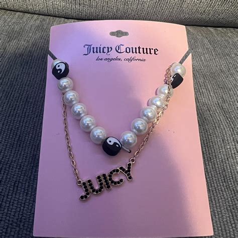 Juicy Couture Necklace The Two Necklaces Are Depop