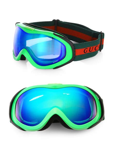 Gucci Mirrored Ski Goggles In Yellow For Men Lyst