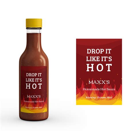 Drop It Like It S Hot Sauce Bottle Label Hot Sauce Etsy Uk