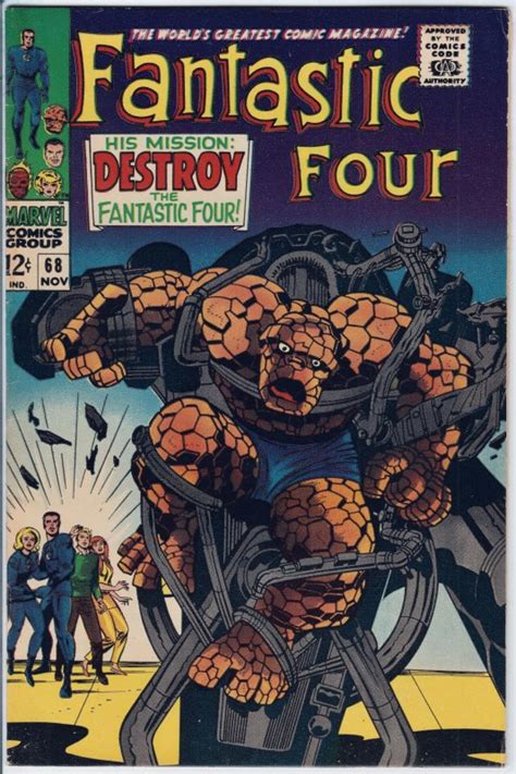 Fantastic Four 68 1967 80 Comic Books Silver Age Marvel Hipcomic