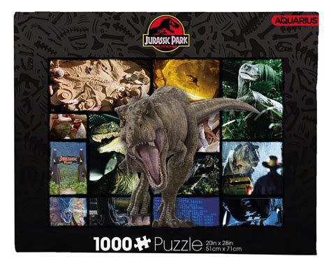 Jurassic Park Collage 1000 Pieces Aquarius Puzzle Warehouse