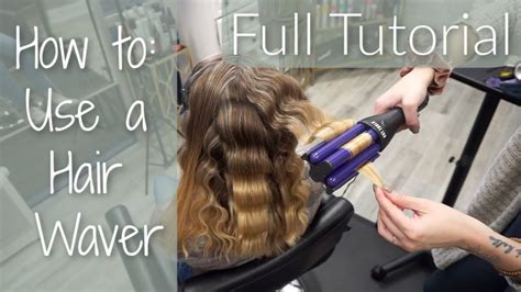 How To Use A Hair Waver 3 Barrel Curling Iron Youtube Hair Waver