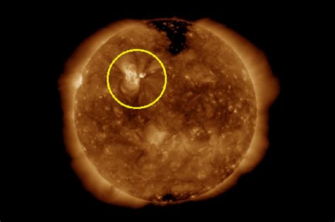 Earth Being Blasted By Solar Flare Today