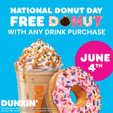 Jun 4 Dunkin Celebrates National Donut Day With A Special Offer