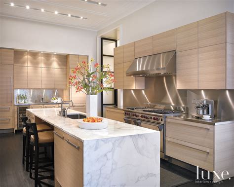 Modern White Oak Kitchen Luxe Interiors Design