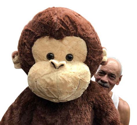 Big Plush® Giant Stuffed Monkey 4 Feet Tall Soft Brown Large Etsy