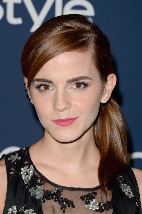 Emma Watson Ponytail Emma Watson Looks Stylebistro