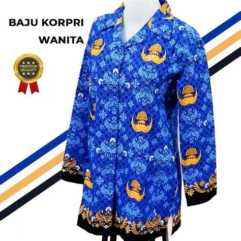 Jual Baju Batik Korpri Terbaru 2022 Wanita Dan Pria Seragam Batik