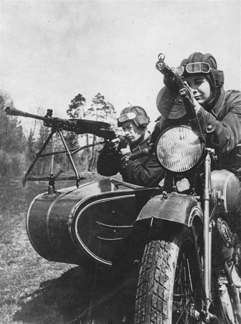 Dp 28 Motobike History War Army Soldier