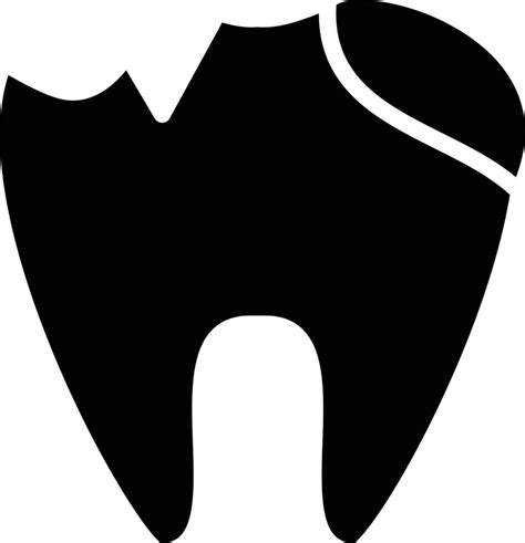 Tooth Decayed Vector Icon Style 22289055 Vector Art At Vecteezy