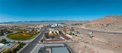 West Wendover Nevada Overlooking The Bonneville Salt Flats Stock Photo