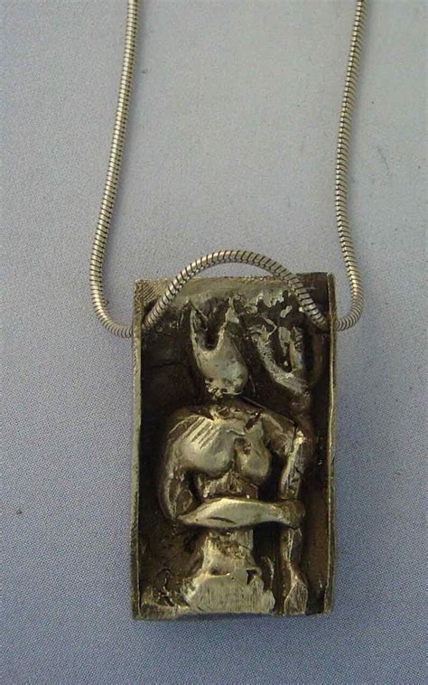 Eshu Orisha Yoruba Pendant Amulet 925 Sterling Silver Necklace Etsy