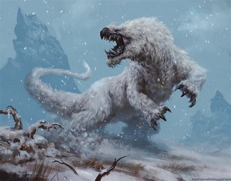 Snow Creature By Brenthollowellart On Deviantart