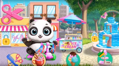 Animals Care Cartoon Children Game Panda Lu Baby Bear City Take
