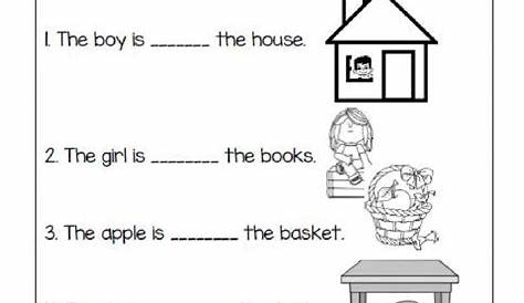 Prepositions interactive activity for 1st grade. You can do the