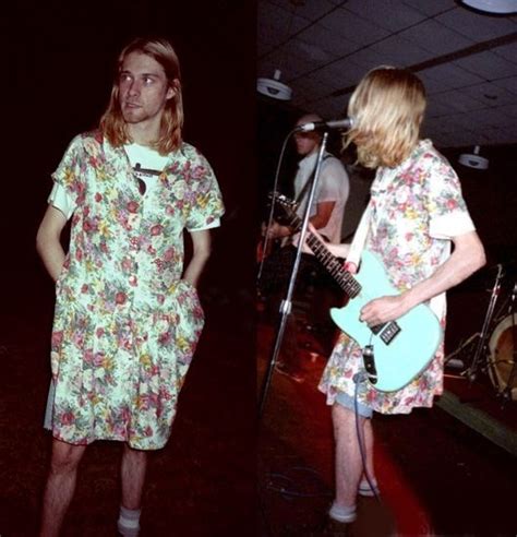 #kurt cobain #nirvana #other #kurt cobain dress #grunge #90's #90's music #90s grunge. Kurt Cobain's Feminist Fashion Appeal | AnOther